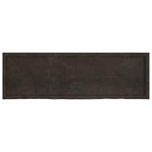 vidaXL Tafelblad 160x50x(2-6)cm behandeld eikenhout donkerbruin
