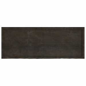 Stolní deska tmavě hnědá 160x60x(2-4)cm ošetřený masivní dub - obrázek 2
