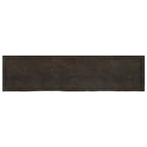 Stolní deska tmavě hnědá 200x50x(2-6)cm ošetřený masivní dub - obrázek 2