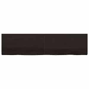 Stolní deska tmavě hnědá 200x50x(2-6)cm ošetřený masivní dub - obrázek 3