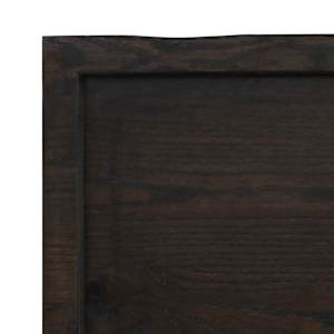 Stolní deska tmavě hnědá 220x60x(2-4)cm ošetřený masivní dub - obrázek 6