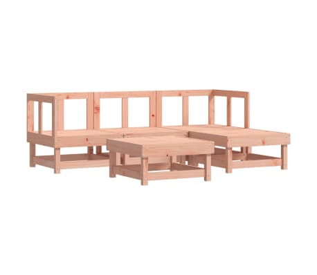 vidaXL 5-tlg. Garten-Lounge-Set mit Kissen Massivholz Douglasie