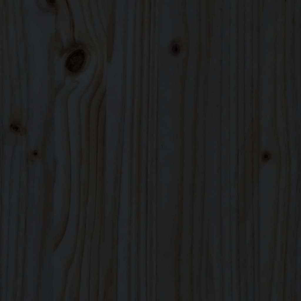 Zestaw wypoczynkowy ogrodowy drewniany, czarny, 62x62x70.5 cm