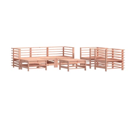 vidaXL 7-delige Loungeset met kussens massief douglashout