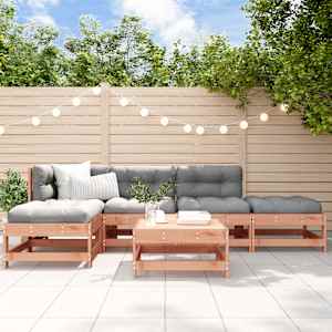 Vrtna garnitura 6-delna z blazinami trden les douglas jelke