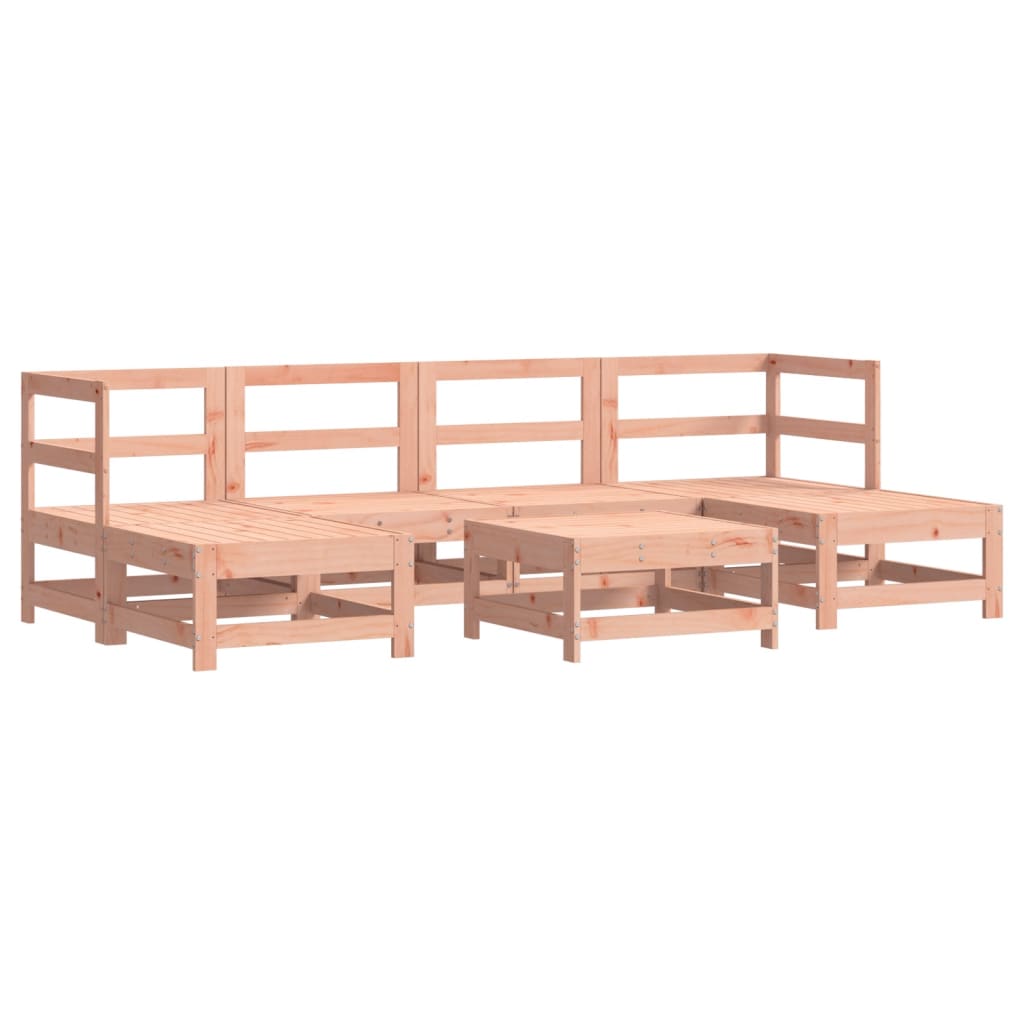 vidaXL 7-delige Loungeset met kussens massief douglashout afbeelding