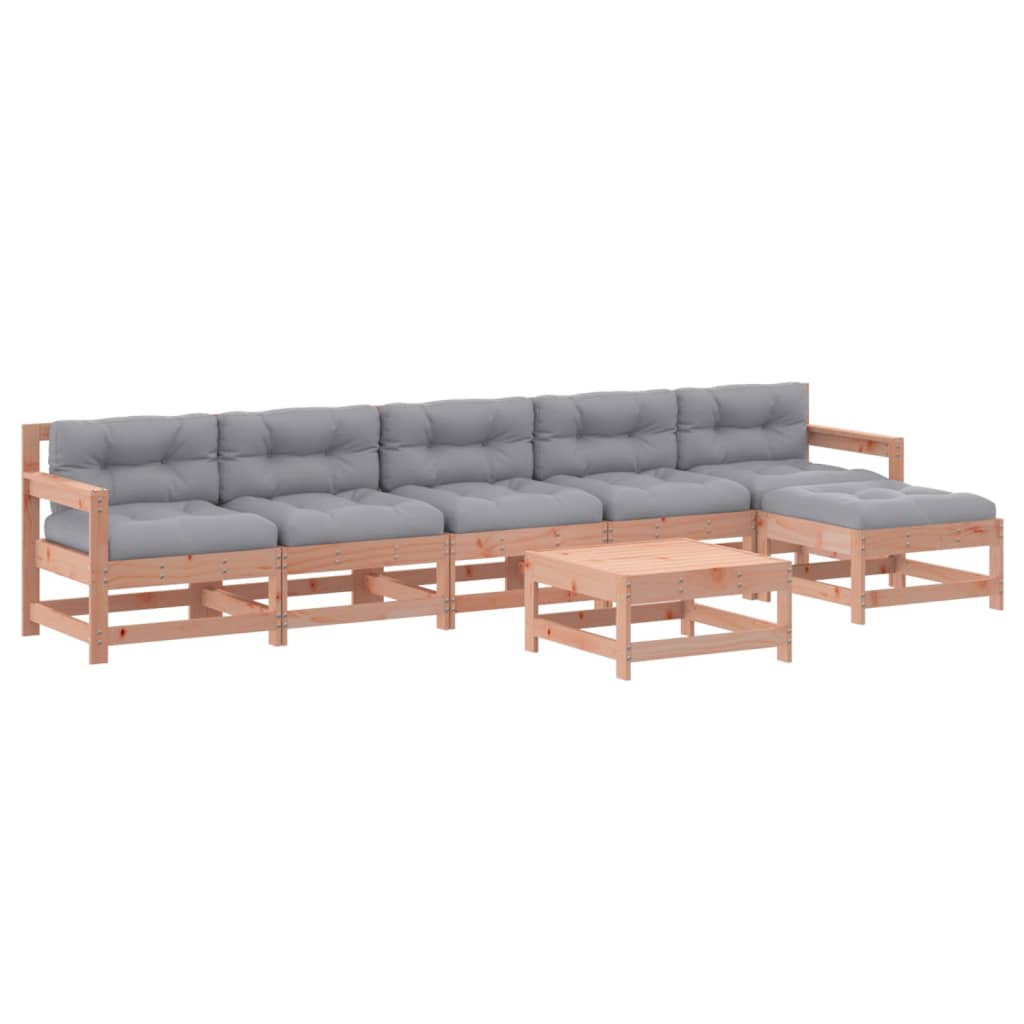 Thumbnail - vidaXL 7-tlg. Garten-Lounge-Set mit Kissen Massivholz Douglasie
