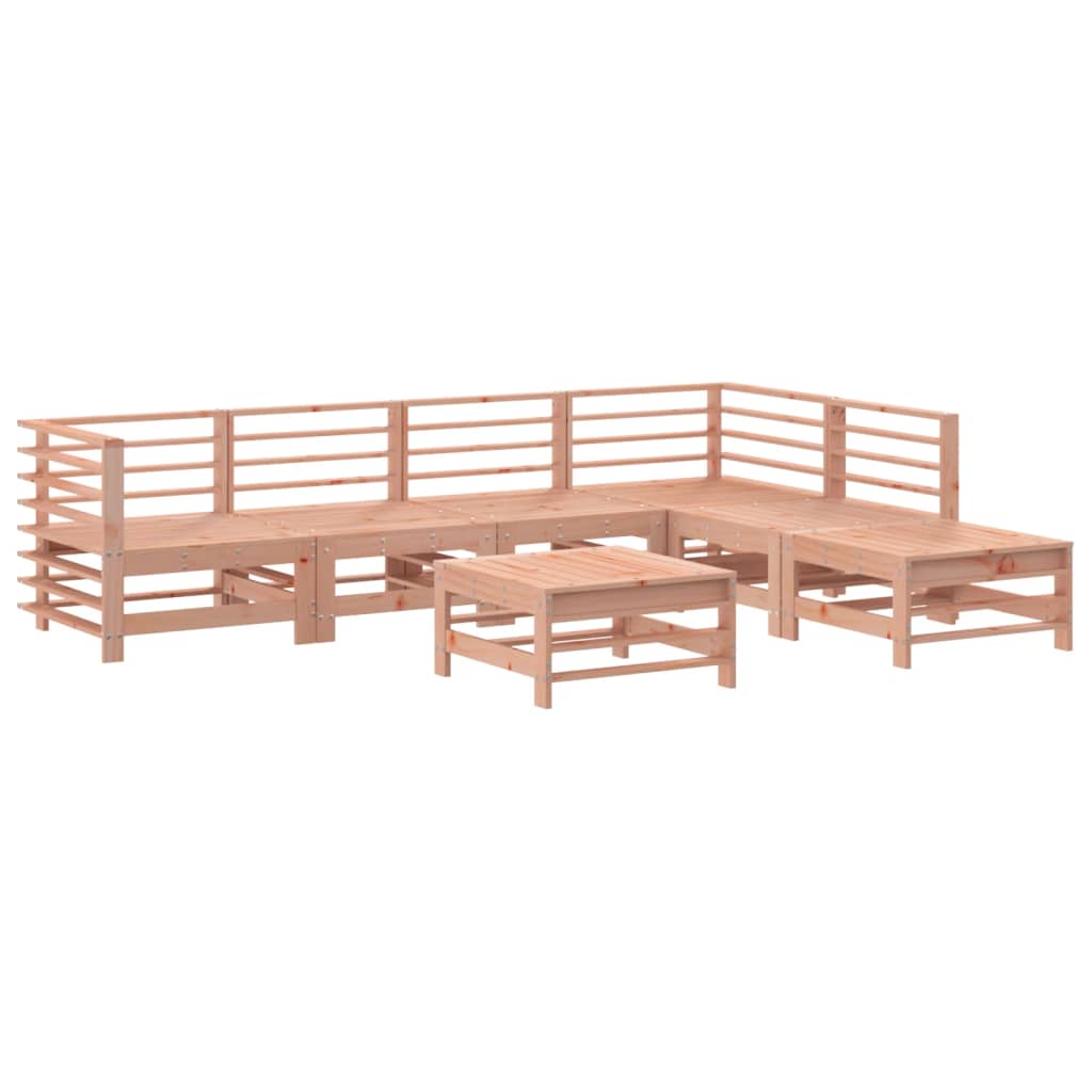 vidaXL 7-delige Loungeset met kussens massief douglashout afbeelding