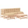 vidaXL 5-osaline aiam&ouml;&ouml;bli komplekt patjadega, t&auml;ispuit