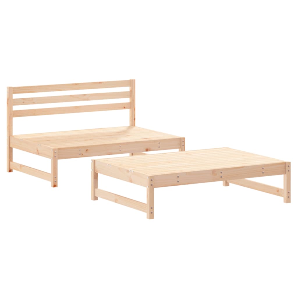 Thumbnail - vidaXL 2-tlg. Garten-Lounge-Set mit Kissen Massivholz