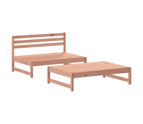 vidaXL 2-tlg. Garten-Lounge-Set mit Kissen Massivholz Douglasie