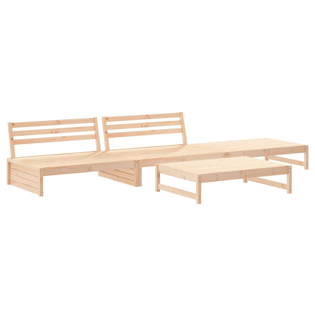 Thumbnail - vidaXL 4-tlg. Garten-Lounge-Set mit Kissen Massivholz