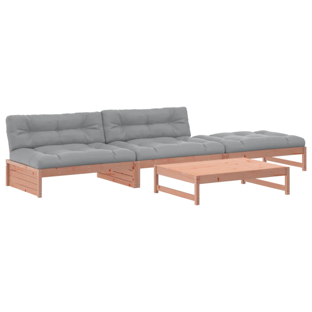 Thumbnail - vidaXL 4-tlg. Garten-Lounge-Set mit Kissen Massivholz Douglasie
