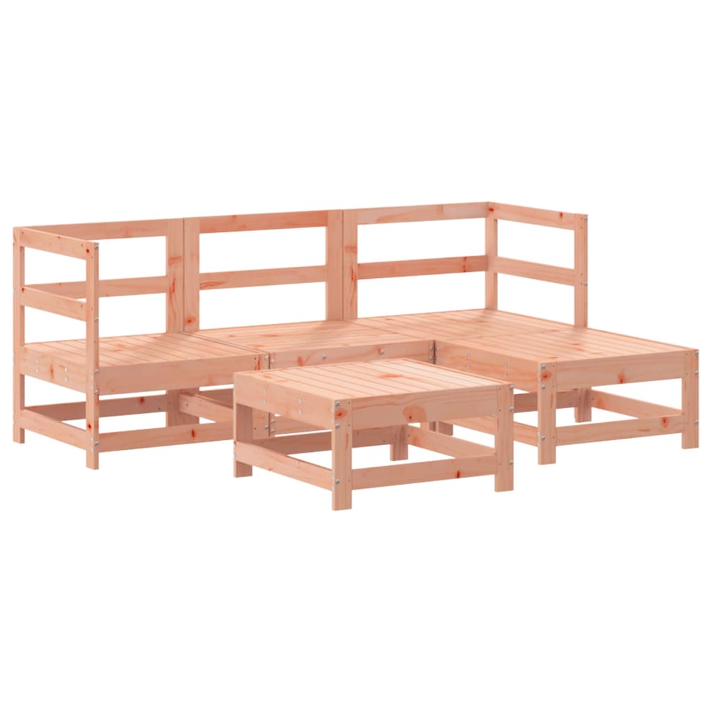 vidaXL 5-delige Loungeset massief douglashout