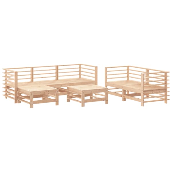 vidaXL 7-osaline aiadiivanikomplekt, m&auml;nnipuit