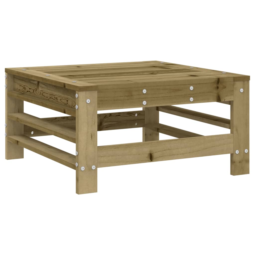 Drewniany zestaw wypoczynkowy 4 sofy narożne, 1 sofa środkowa, 2 podnóżki ogrodowe