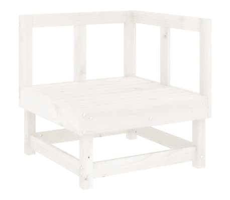 vidaXL 7-delige Loungeset massief grenenhout wit