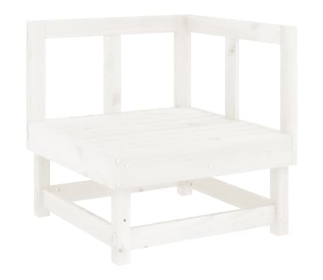 vidaXL 7-delige Loungeset massief grenenhout wit