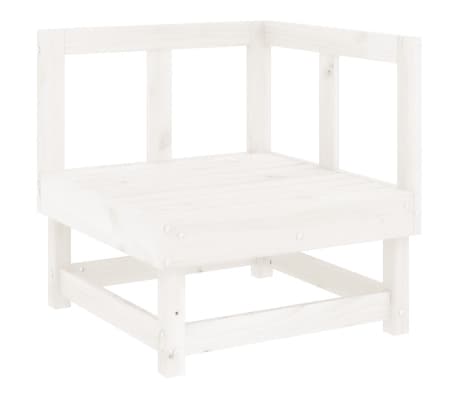 vidaXL 8-delige Loungeset massief grenenhout wit
