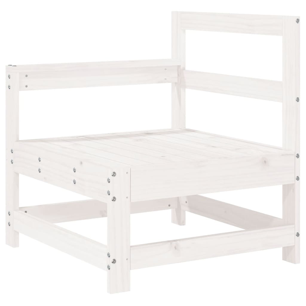 vidaXL 7-delige Loungeset massief grenenhout wit afbeelding