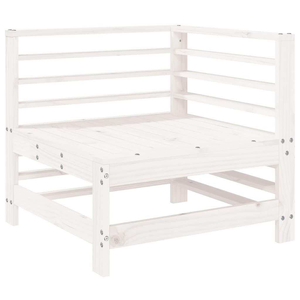 vidaXL 7-delige Loungeset massief grenenhout wit afbeelding