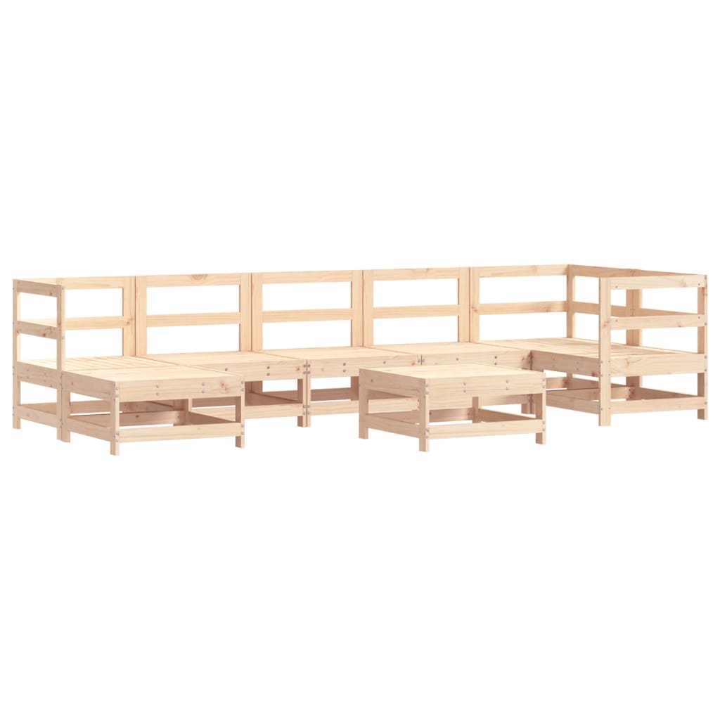 vidaXL 8-delige Loungeset massief grenenhout