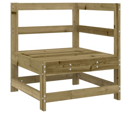 vidaXL Set mobilier relaxare de grădină, 8 piese, lemn de pin tratat