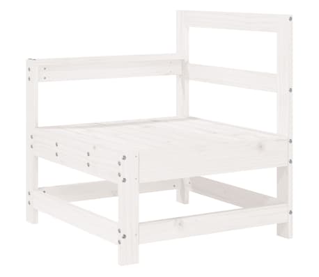 vidaXL 8-delige Loungeset massief grenenhout wit