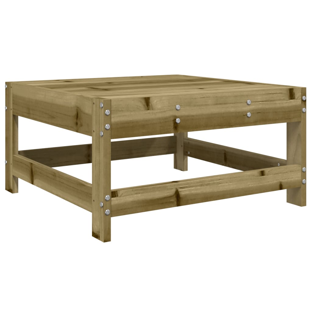 Drewniany zestaw wypoczynkowy 3x sofa narożna, 3x sofa środkowa, 2x podnóżek/stolik kawowy