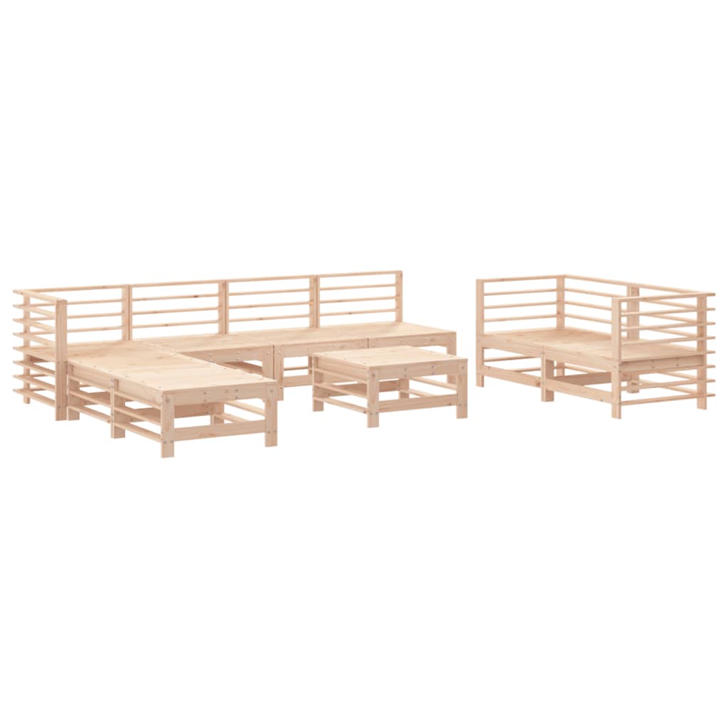 Thumbnail - vidaXL 9-tlg. Garten-Lounge-Set Massivholz Kiefer