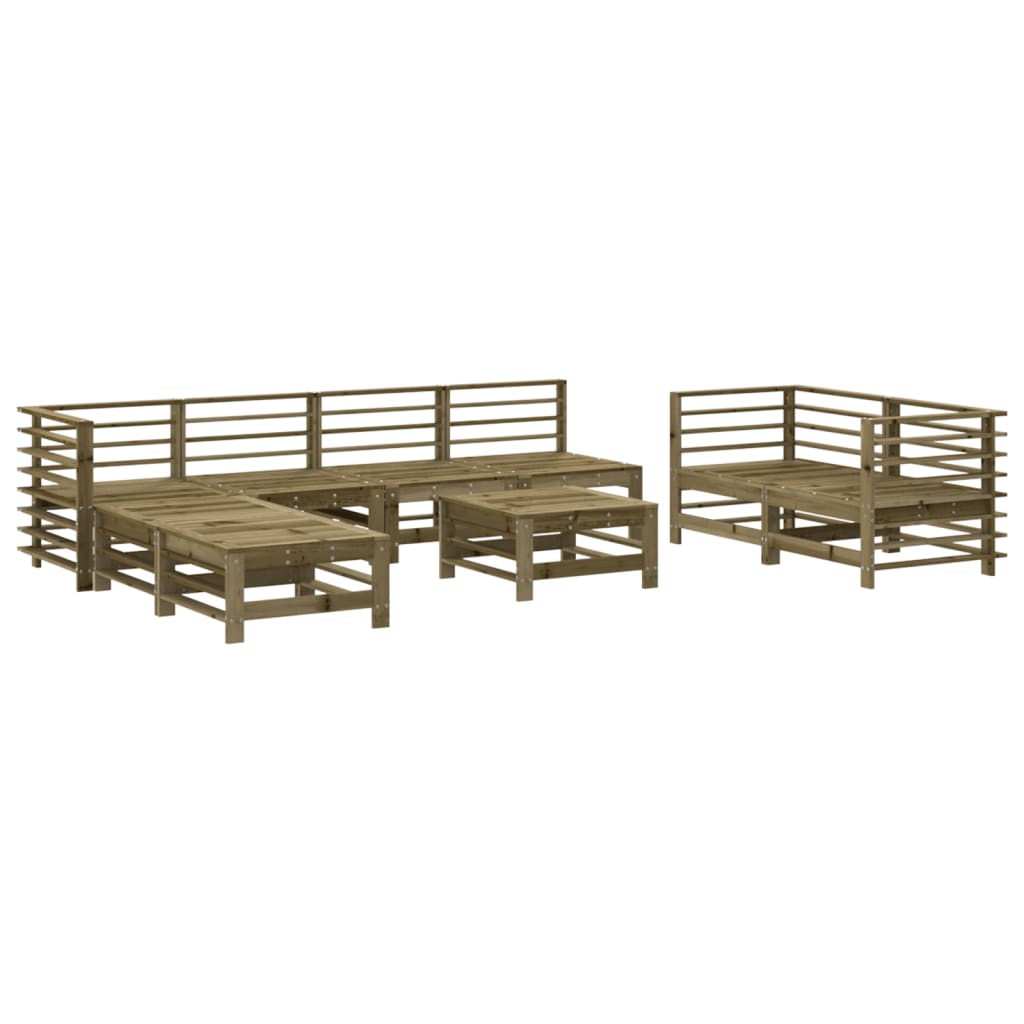 Thumbnail - vidaXL 9-tlg. Garten-Lounge-Set Kiefernholz Imprägniert
