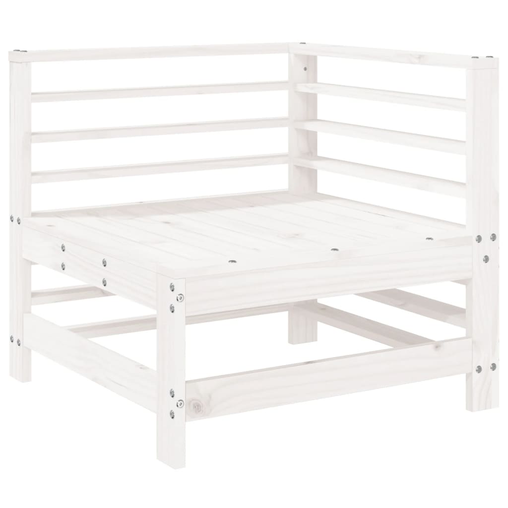 vidaXL 6-delige Loungeset massief grenenhout wit afbeelding