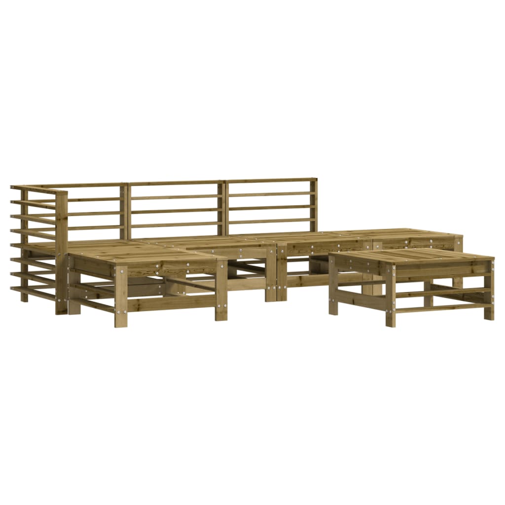 Thumbnail - vidaXL 6-tlg. Garten-Lounge-Set Imprägniertes Kiefernholz