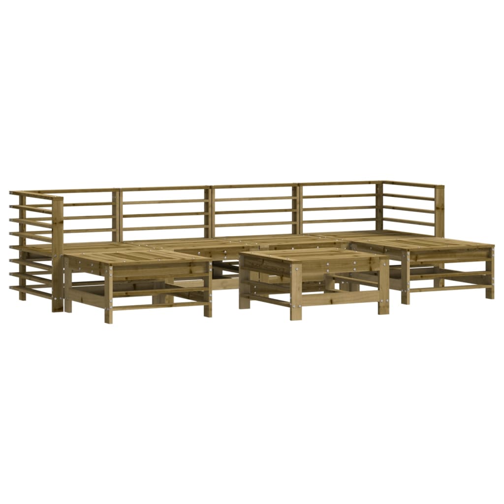 Thumbnail - vidaXL 7-tlg. Garten-Lounge-Set Kiefernholz Imprägniert