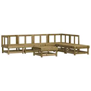 7dílná zahradní sedací souprava impregnovaná borovice - obrázek 2