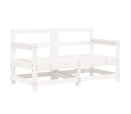 vidaXL 7-delige Loungeset massief grenenhout wit