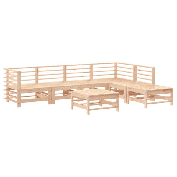 vidaXL 7-osaline aiadiivanikomplekt, m&auml;nnipuit