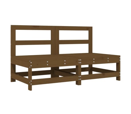 vidaXL 6 Piece Garden Lounge Set Honey Brown Solid Wood Pine