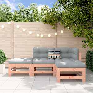 Vrtna sedežna garnitura 4-delna trden les douglas