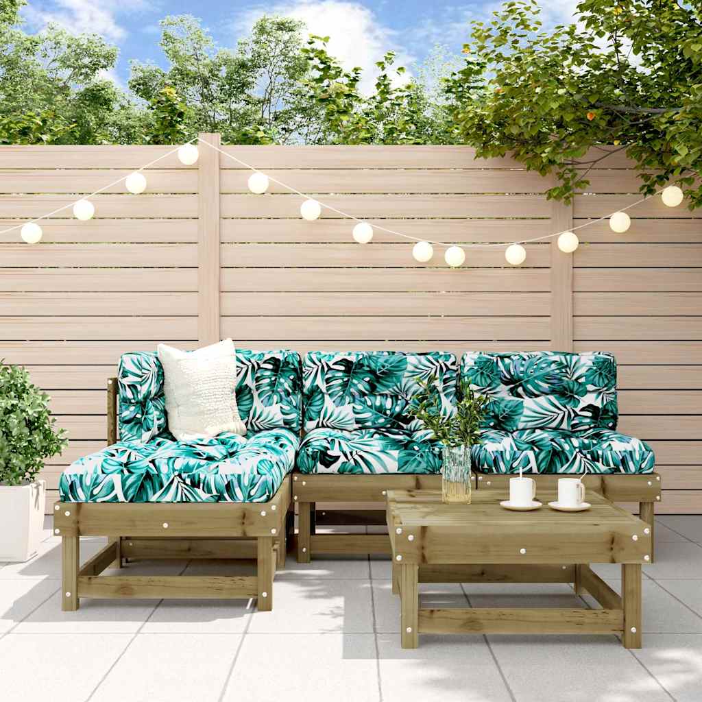 vidaXL Set mobilier relaxare pentru grădină 5 piese lemn de pin tratat