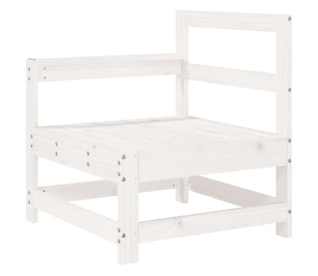 vidaXL 10-delige Loungeset massief grenenhout wit