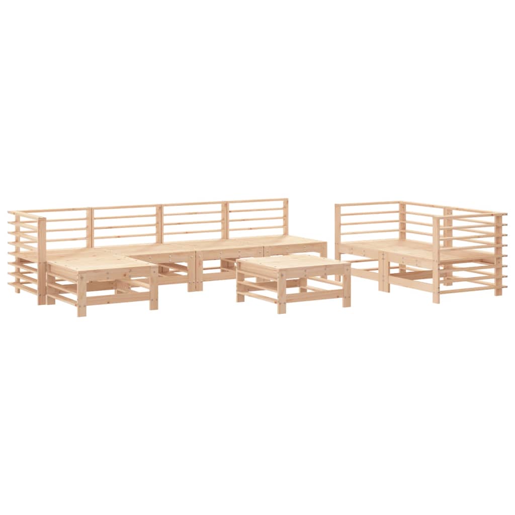 Thumbnail - vidaXL 8-tlg. Garten-Lounge-Set Massivholz Kiefer