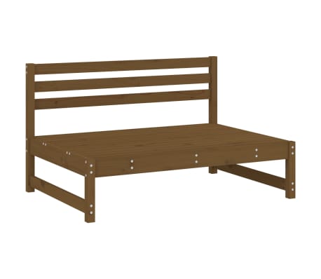 vidaXL Salon de jardin 4 pcs marron miel bois de pin massif