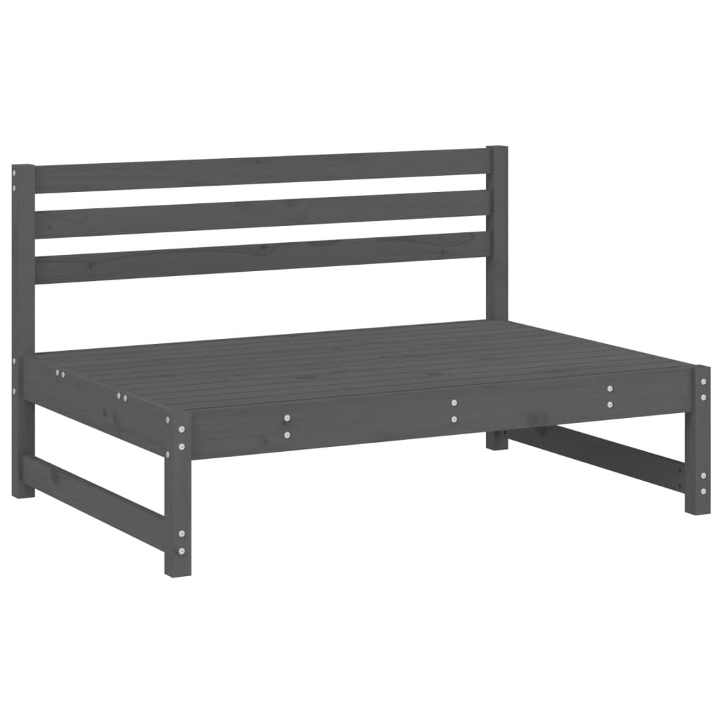 vidaXL 6-delige Loungeset massief grenenhout grijs afbeelding