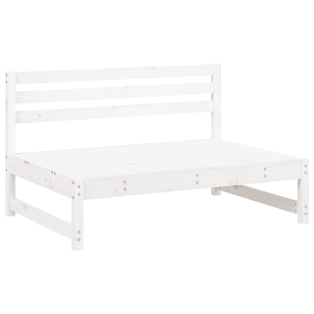vidaXL 6-delige Loungeset massief grenenhout wit afbeelding