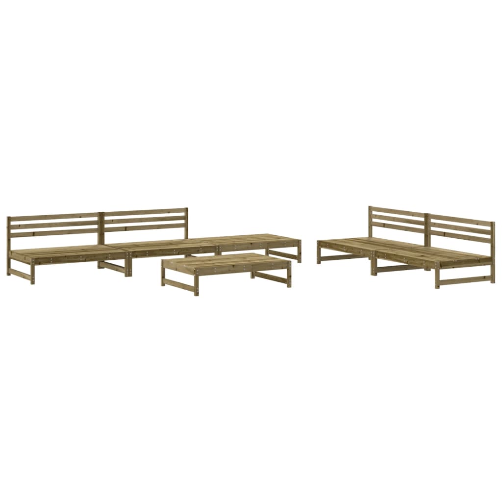Thumbnail - vidaXL 6-tlg. Garten-Lounge-Set Imprägniertes Kiefernholz