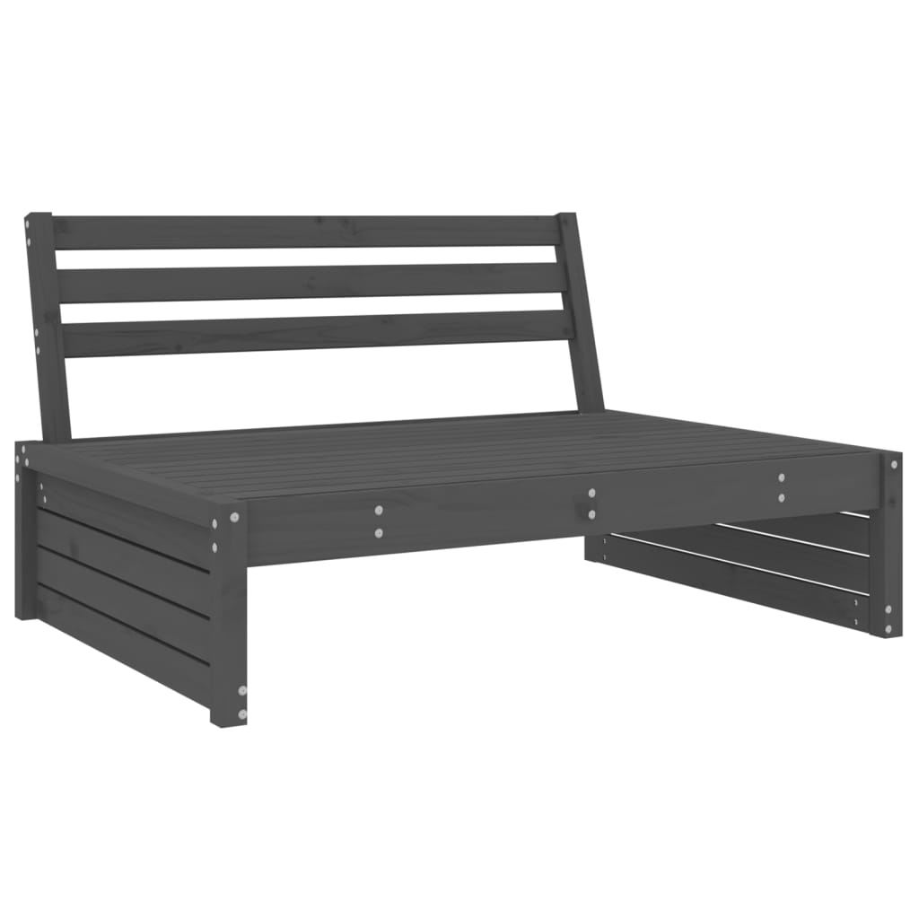 Thumbnail - vidaXL 2-tlg. Garten-Lounge-Set Grau Massivholz Kiefer
