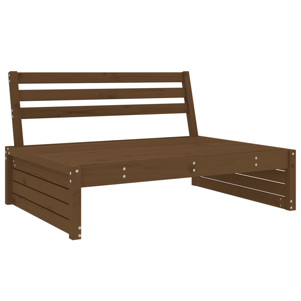 vidaXL 2-delige Loungeset massief grenenhout honingbruin afbeelding