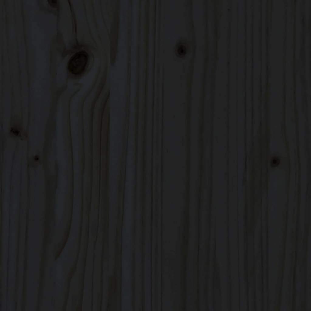Drewniany zestaw wypoczynkowy - czarny, 120x95x69 cm