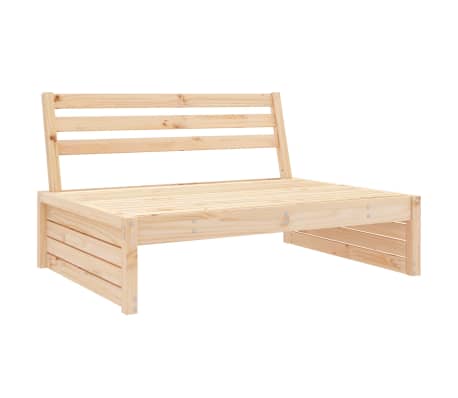 vidaXL Juego de muebles de jardín 6 piezas madera maciza de pino